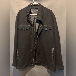 Cole Haan Black Military Field Jacket